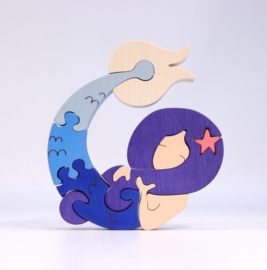 Fauna Wooden Animal Puzzles | Fauna Fauna Wooden Animal Puzzles Fauna Mermaid Puzzle