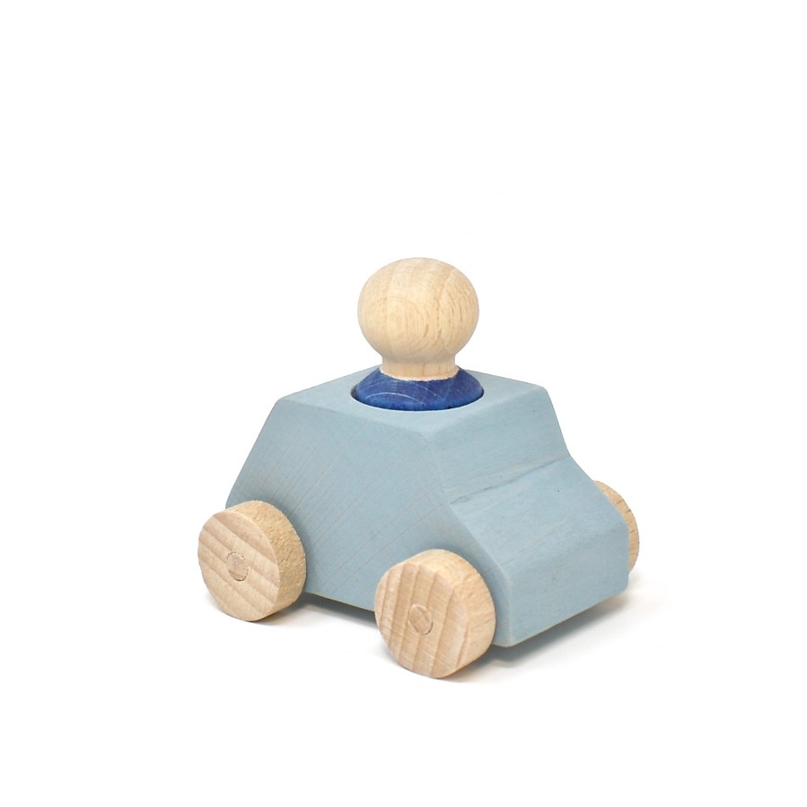 Lubulona Small World Play | Lubulona Lubulona Small World Play Lubulona Car Grey With Blue Figure