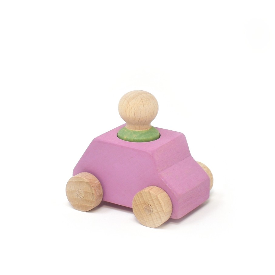 Lubulona Small World Play | Lubulona Lubulona Small World Play Lubulona Car Pink With Mint Figure