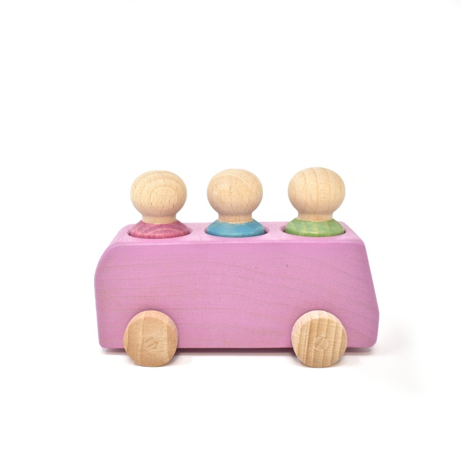 Lubulona Small World Play | Lubulona Lubulona Small World Play Lubulona Bus Pink