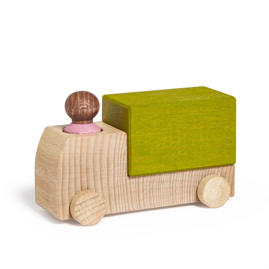 Lubulona Small World Play | Lubulona Lubulona Small World Play Lubulona Lime Truck With Pink Figure