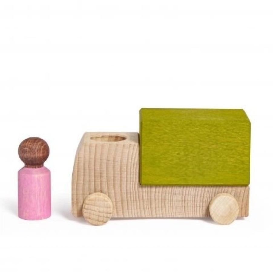 Lubulona Small World Play | Lubulona Lubulona Small World Play Lubulona Lime Truck With Pink Figure