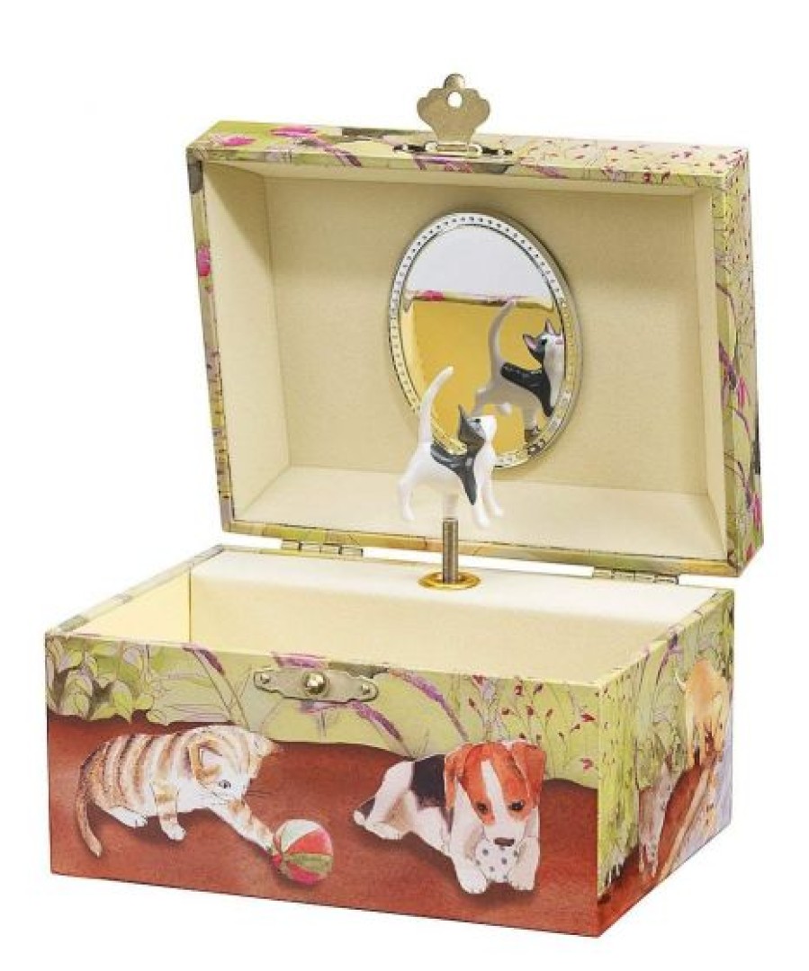 Music Boxes | Enchantmints Music Boxes Enchantmints Music Box Playful Pets Small