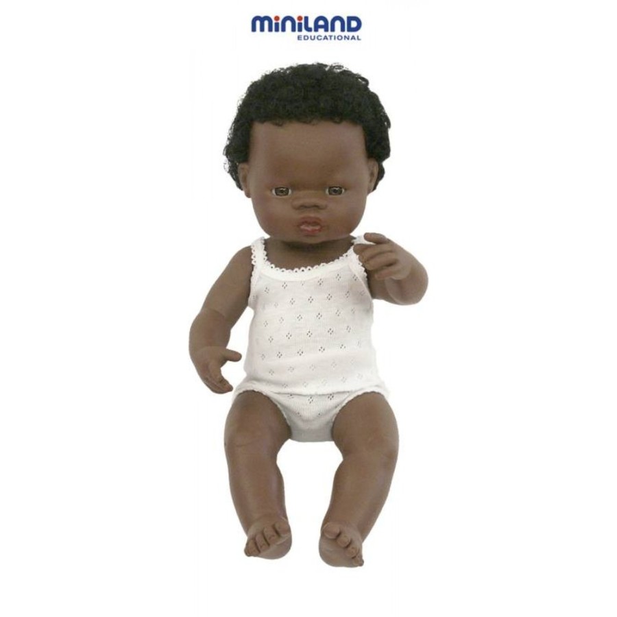 Miniland Multicultural Dolls | Miniland Miniland Multicultural Dolls Miniland Doll African Boy 38Cm