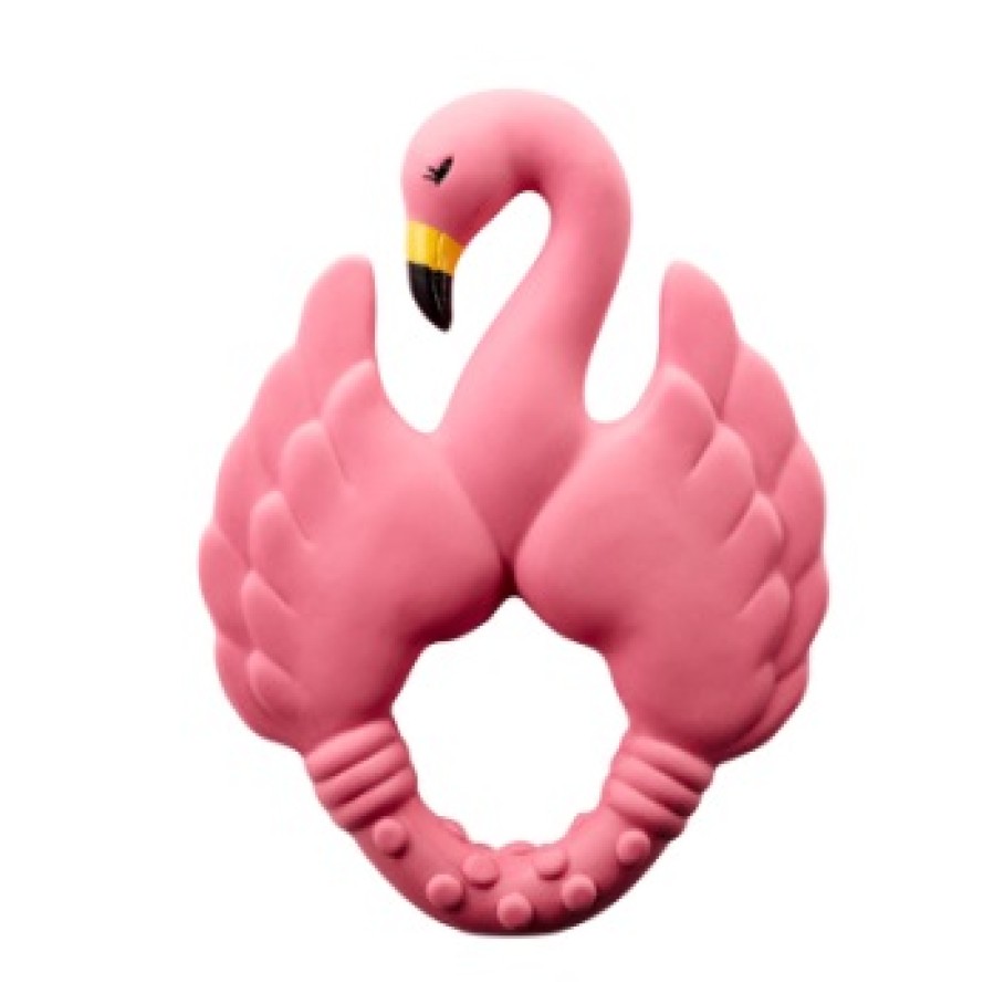 Rubber Teethers & Bath Toys | Natruba Rubber Teethers & Bath Toys Natruba Teether Flamingo