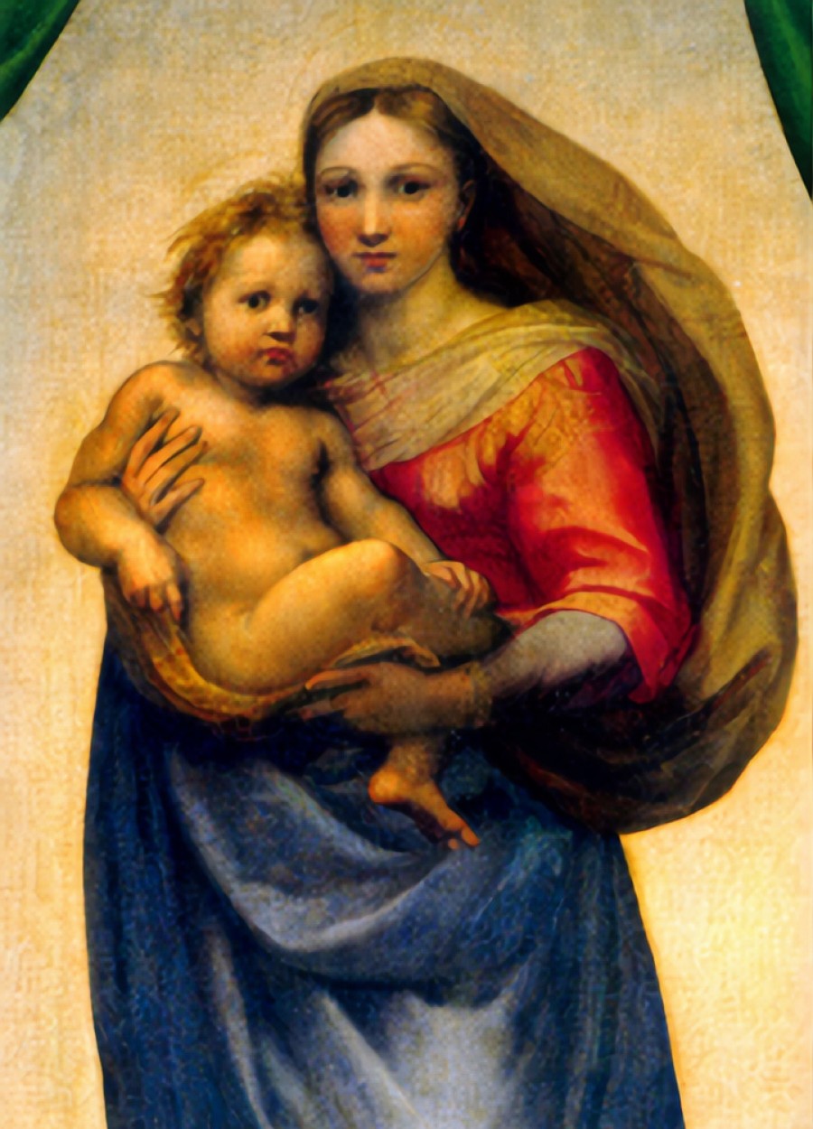 Postcards & Posters | Wynstones Press Postcards & Posters The Sistine Madonna By Raphael (Print- Detail)