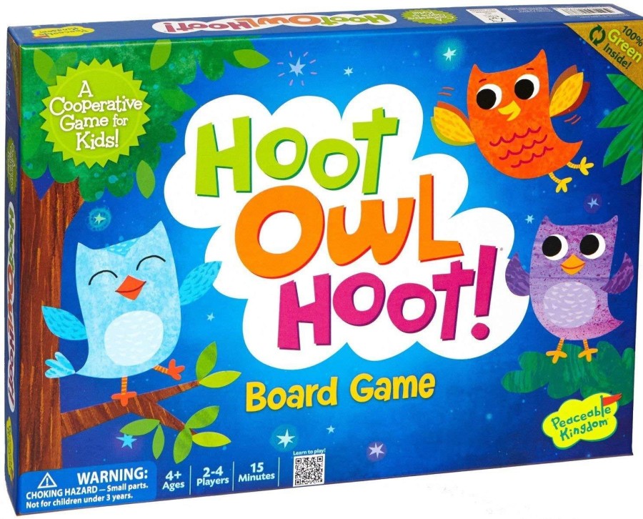 Co-Operative And Board Games | Peaceable Kingdom Co-Operative And Board Games Hoot Owl Hoot Board Game