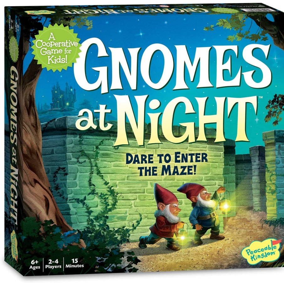 Co-Operative And Board Games | Peaceable Kingdom Co-Operative And Board Games Gnomes At Night Board Game