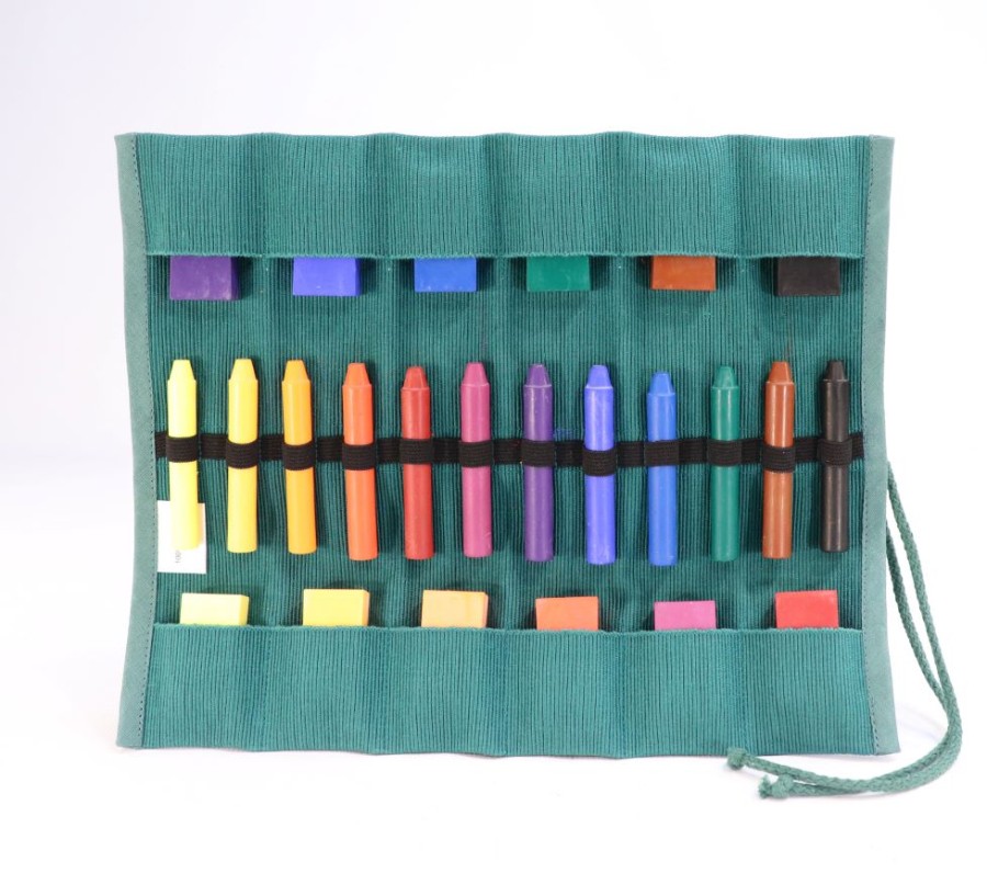 Drawing | Sedulus Drawing Sedulus Crayon Case For 12 Stick And Block Crayons, Unfilled, Green.