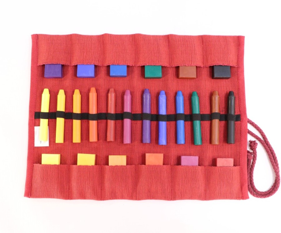 Drawing | Sedulus Drawing Sedulus Crayon Case For 12 Stick And Block Crayons, Unfilled Red.