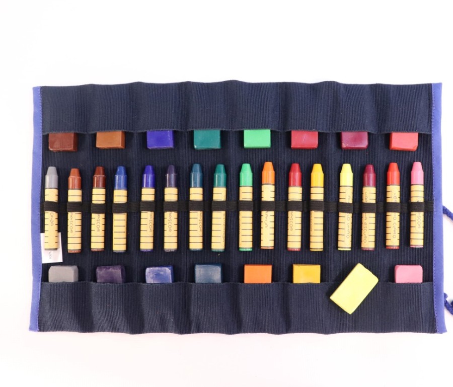 Drawing | Sedulus Drawing Sedulus Crayon Case For 16 Stick And Block Crayons, Unfilled Blue.