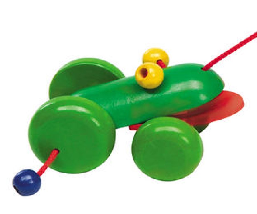 Push & Pull Toys | Selecta Push & Pull Toys Selecta Pullalong Ranolo Frog