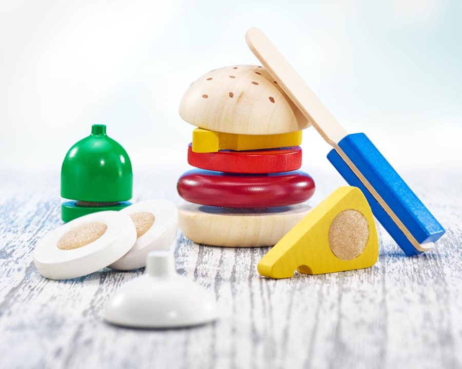 Kitchen Play & Home Corner | Selecta Kitchen Play & Home Corner Selecta Wooden Chop Up Burger