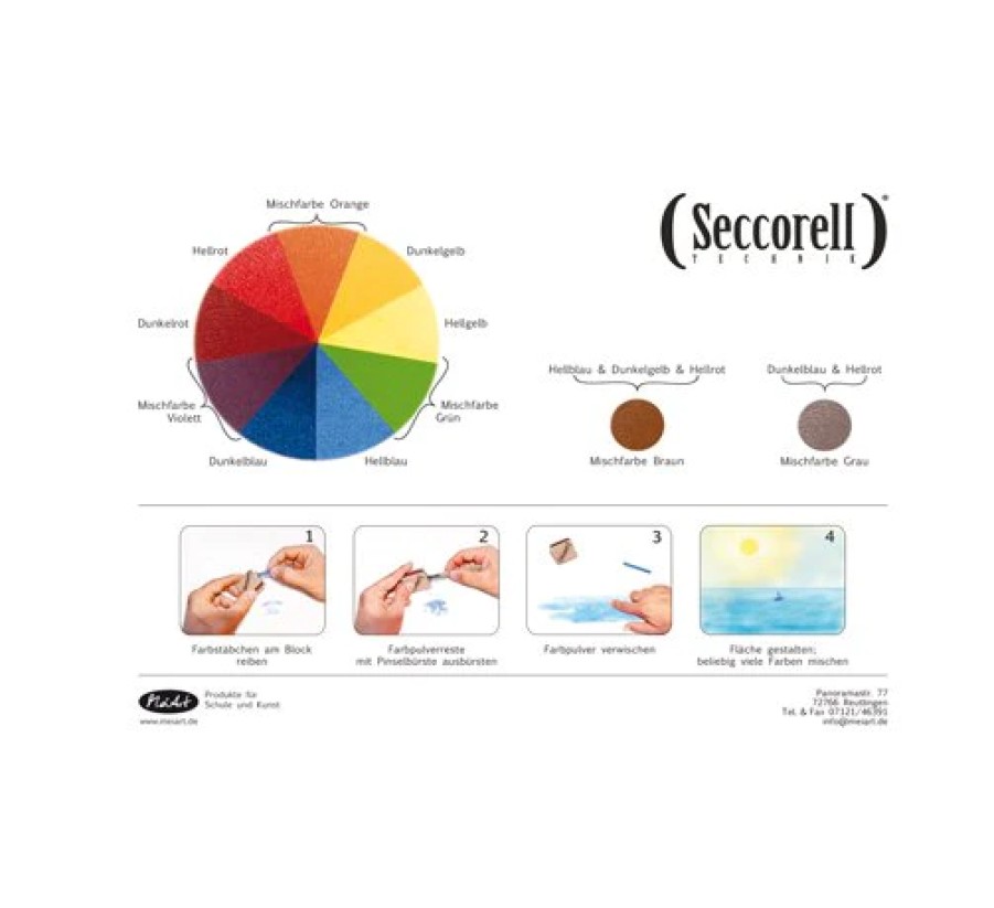 Drawing | Seccorell Drawing Seccorell Art Colour Mixing Card