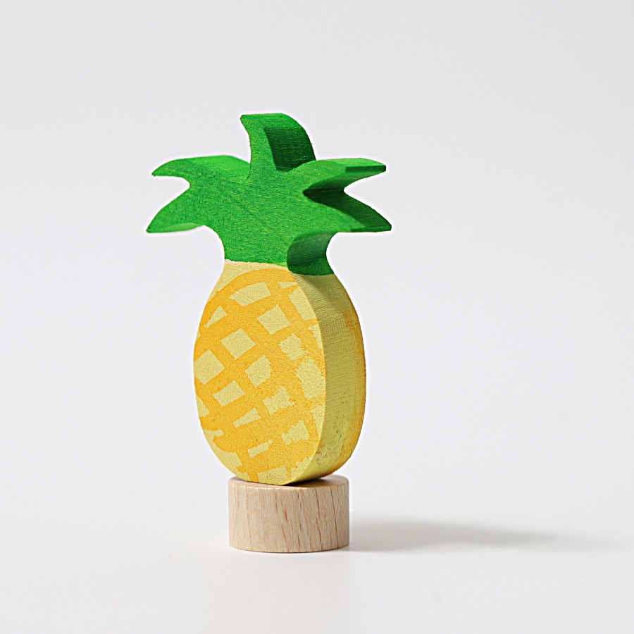 Grimm'S Birthday Rings & Decorations | Grimm’s Wooden Toys Grimm'S Birthday Rings & Decorations Grimm'S Pineapple Decoration