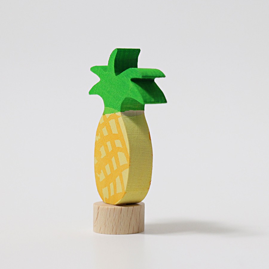 Grimm'S Birthday Rings & Decorations | Grimm’s Wooden Toys Grimm'S Birthday Rings & Decorations Grimm'S Pineapple Decoration