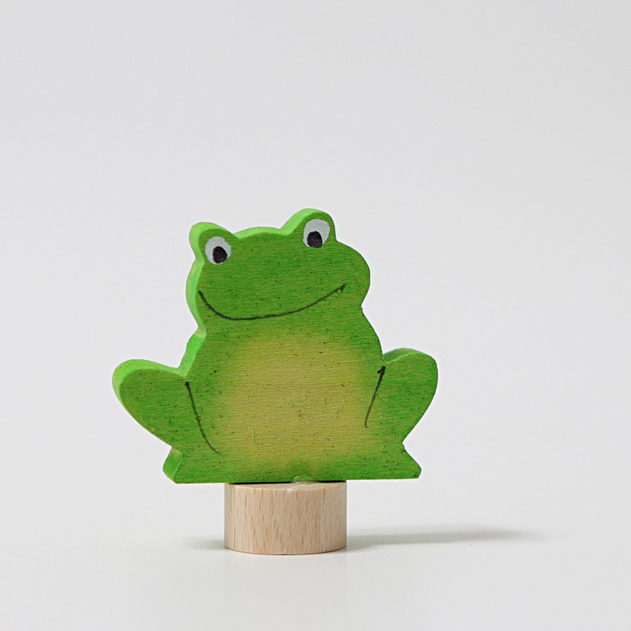 Grimm'S Birthday Rings & Decorations | Grimm’s Wooden Toys Grimm'S Birthday Rings & Decorations Grimm'S Frog 1 Decoration