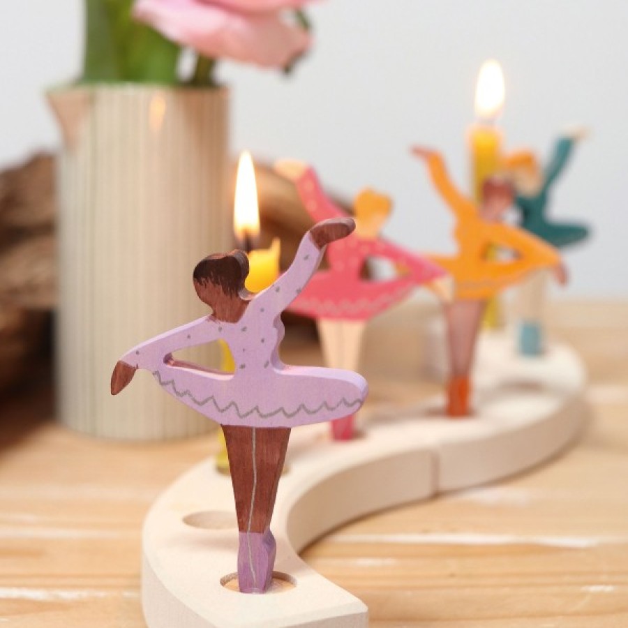 Grimm'S Birthday Rings & Decorations | Grimm’s Wooden Toys Grimm'S Birthday Rings & Decorations Grimm'S Ballerina Lilac Scent Decoration