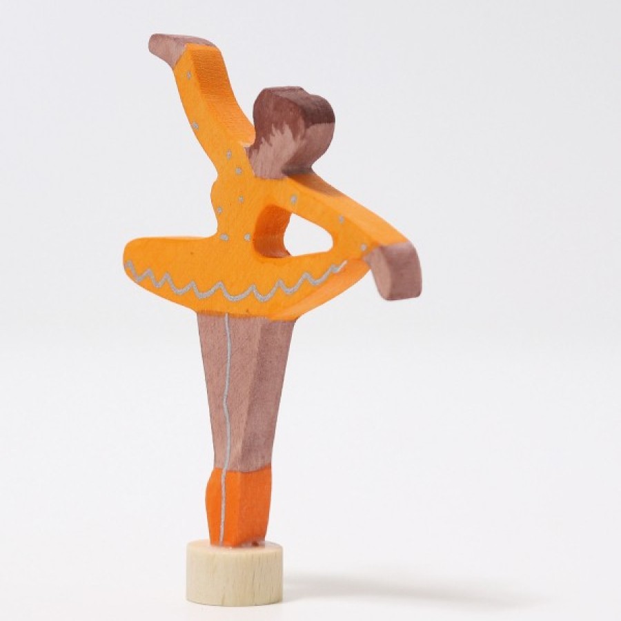 Grimm'S Birthday Rings & Decorations | Grimm’s Wooden Toys Grimm'S Birthday Rings & Decorations Grimm'S Ballerina Orange Blossom Decoration