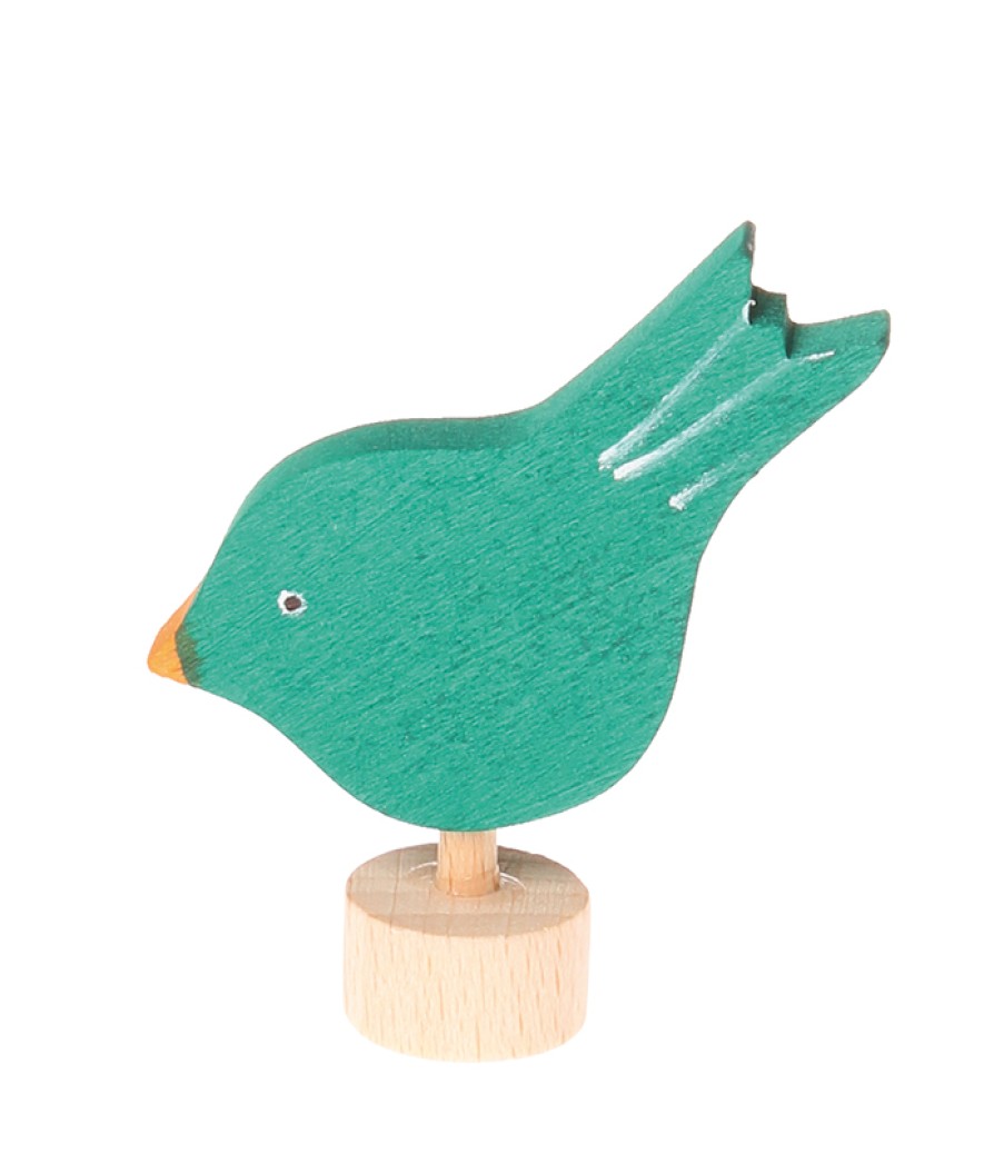 Grimm'S Birthday Rings & Decorations | Grimm’s Wooden Toys Grimm'S Birthday Rings & Decorations Grimm'S Bird Pecking Decoration