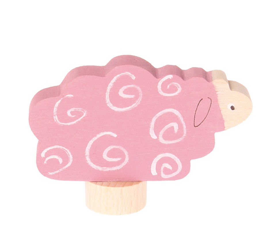 Grimm'S Birthday Rings & Decorations | Grimm’s Wooden Toys Grimm'S Birthday Rings & Decorations Grimm'S Sheep Lying Decoration