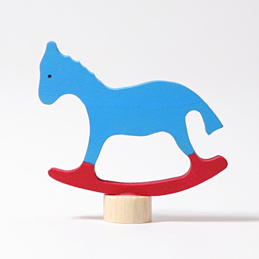 Grimm'S Birthday Rings & Decorations | Grimm’s Wooden Toys Grimm'S Birthday Rings & Decorations Grimm'S Rocking Horse Decoration