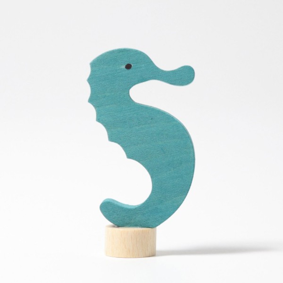 Grimm'S Birthday Rings & Decorations | Grimm’s Wooden Toys Grimm'S Birthday Rings & Decorations Grimm'S Seahorse Decoration