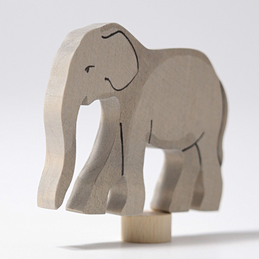 Grimm'S Birthday Rings & Decorations | Grimm’s Wooden Toys Grimm'S Birthday Rings & Decorations Grimm'S Elephant Decoration Handpainted