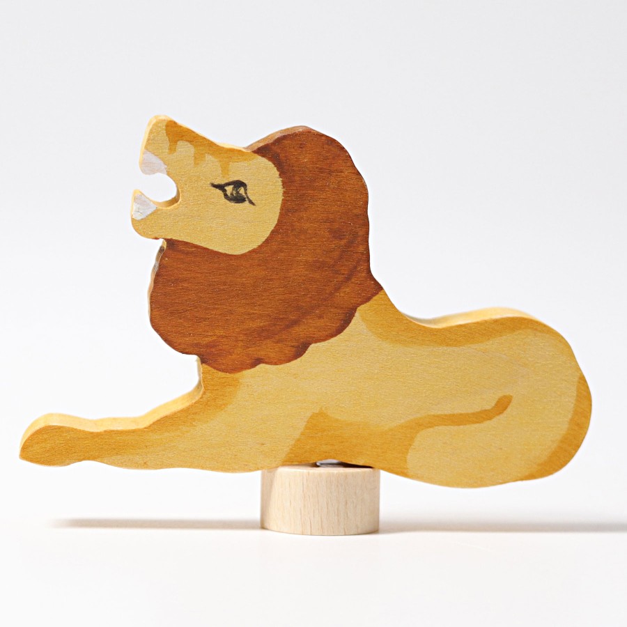 Grimm'S Birthday Rings & Decorations | Grimm’s Wooden Toys Grimm'S Birthday Rings & Decorations Grimm'S Lion Decoration Handpainted