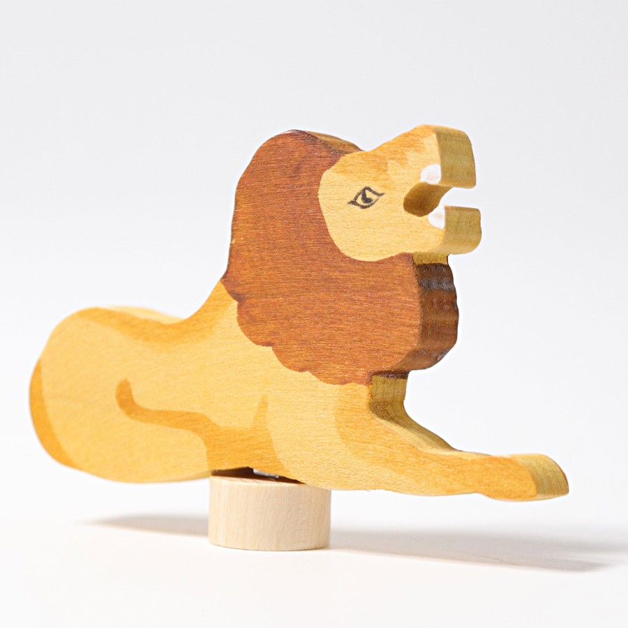 Grimm'S Birthday Rings & Decorations | Grimm’s Wooden Toys Grimm'S Birthday Rings & Decorations Grimm'S Lion Decoration Handpainted