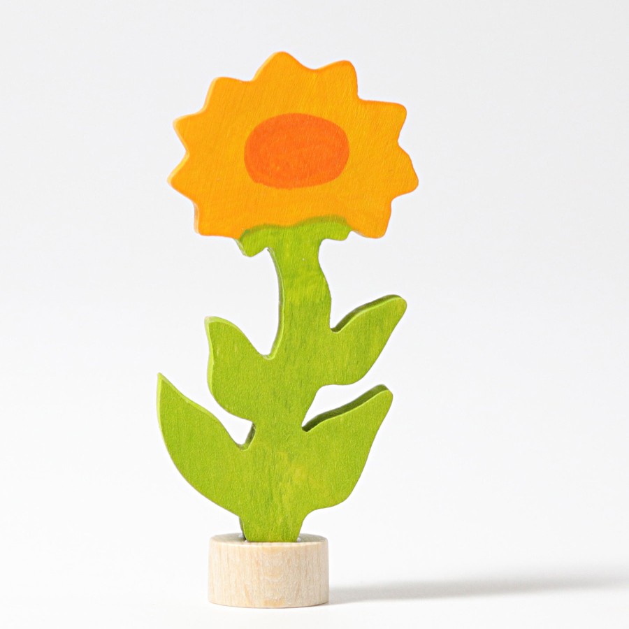 Grimm'S Birthday Rings & Decorations | Grimm’s Wooden Toys Grimm'S Birthday Rings & Decorations Grimm'S Calendula Flower Decoration-Handpainted