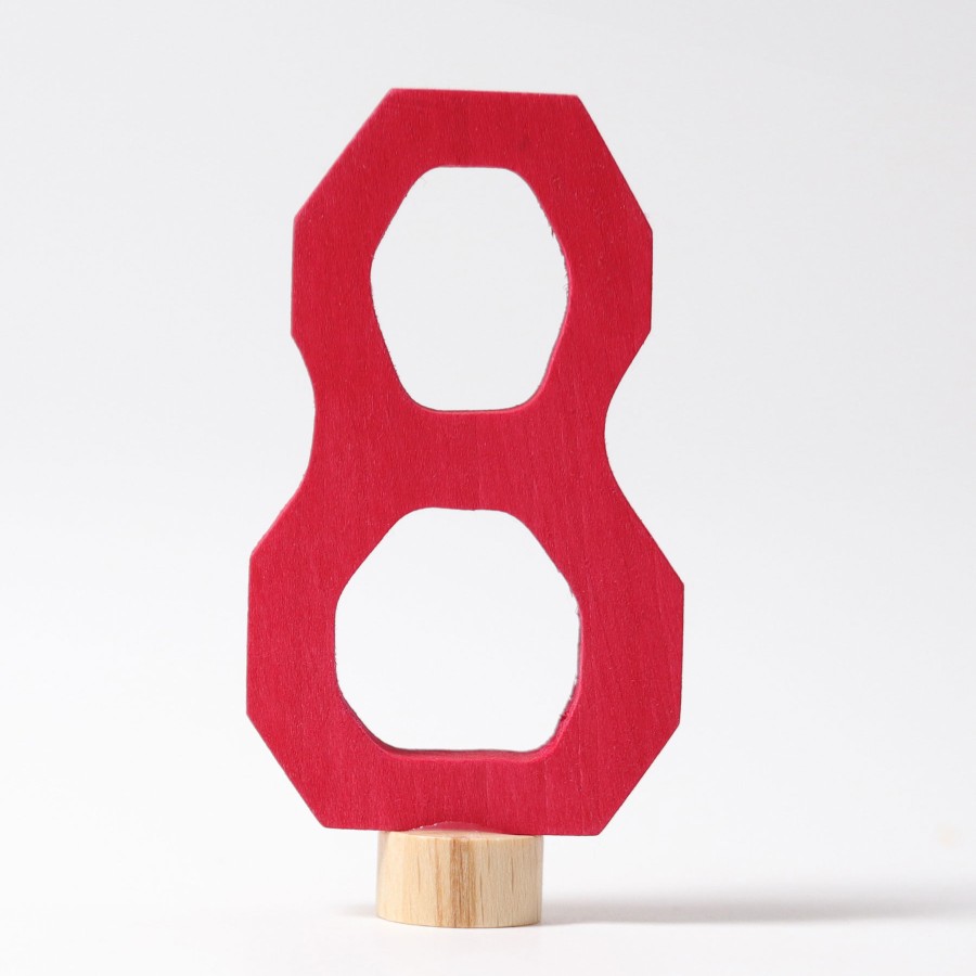 Grimm'S Birthday Rings & Decorations | Grimm’s Wooden Toys Grimm'S Birthday Rings & Decorations Grimm'S Number Eight Decoration