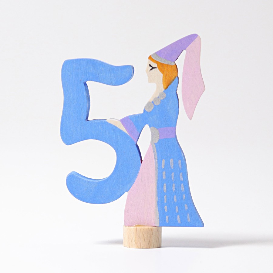 Grimm'S Birthday Rings & Decorations | Grimm’s Wooden Toys Grimm'S Birthday Rings & Decorations Grimm'S Fairy Figure 5 Princess Decoration