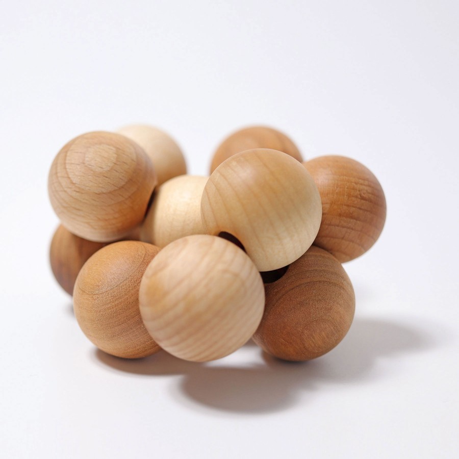 Grasping Toys | Grimm’s Wooden Toys Grasping Toys Grimm'S Beads Grasper Natural