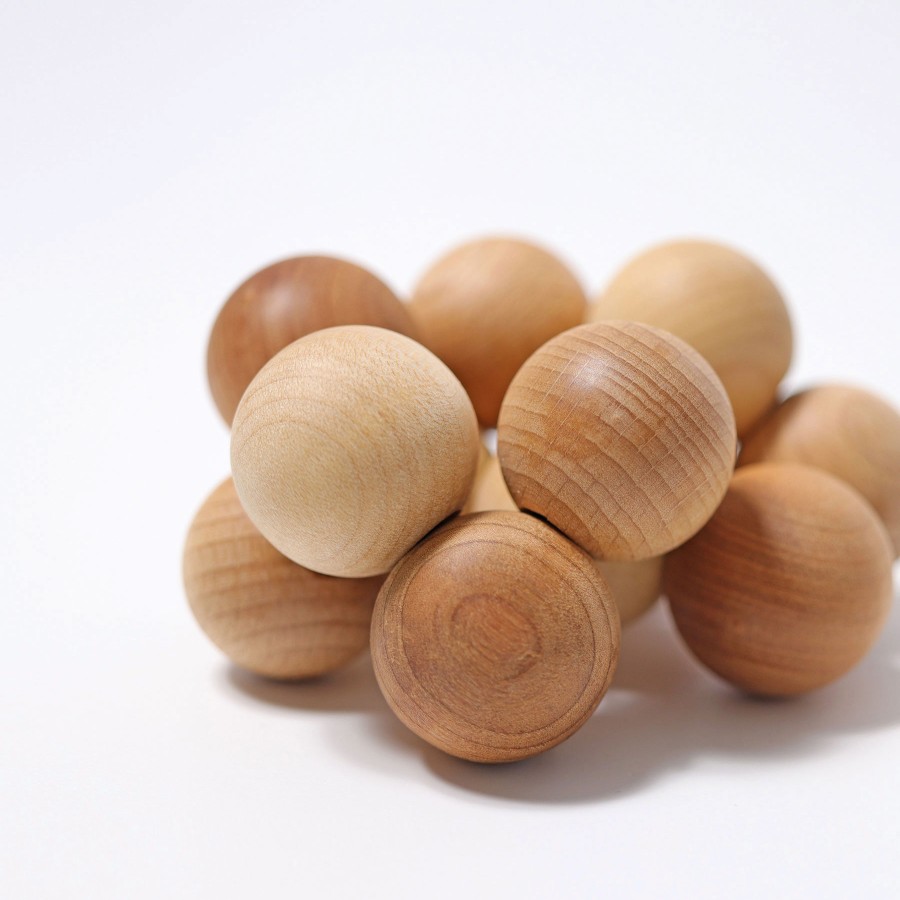 Grasping Toys | Grimm’s Wooden Toys Grasping Toys Grimm'S Beads Grasper Natural