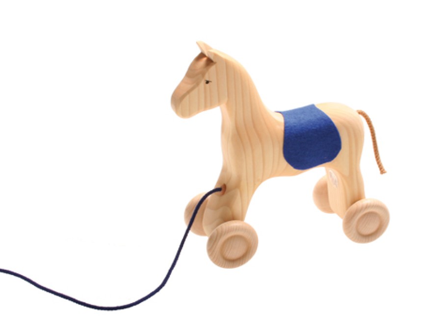 Push & Pull Toys | Grimm’s Wooden Toys Push & Pull Toys Grimm'S Pullalong Horse Holly