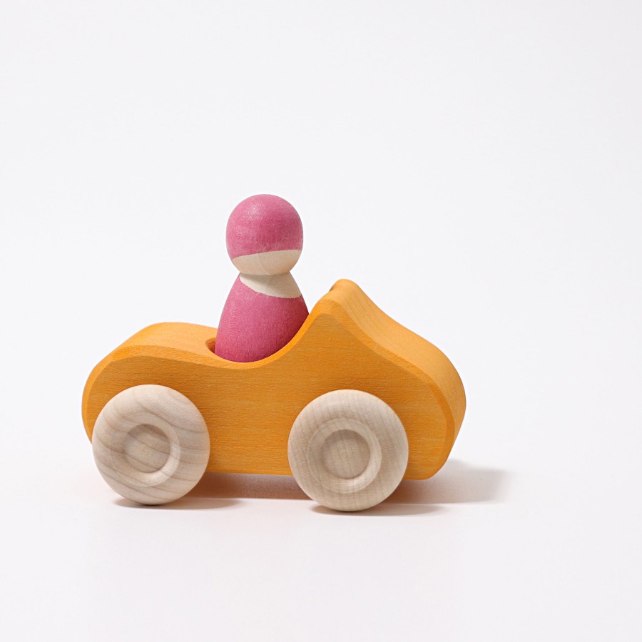 Wooden Cars: Grimm'S | Grimm’s Wooden Toys Wooden Cars: Grimm'S Grimm'S Convertible Yellow