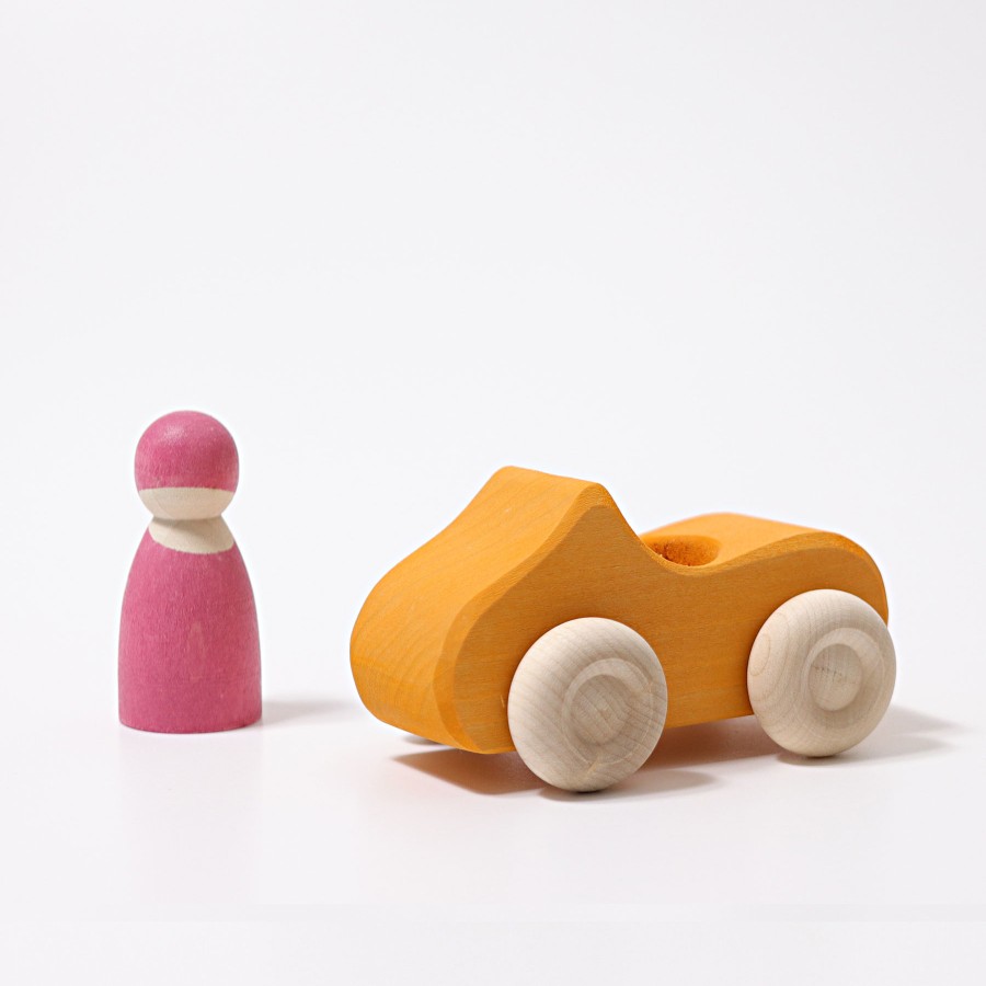 Wooden Cars: Grimm'S | Grimm’s Wooden Toys Wooden Cars: Grimm'S Grimm'S Convertible Yellow