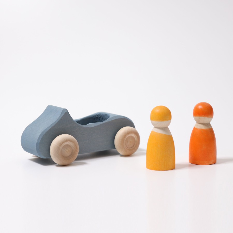 Wooden Cars: Grimm'S | Grimm’s Wooden Toys Wooden Cars: Grimm'S Grimm'S Convertible Blue