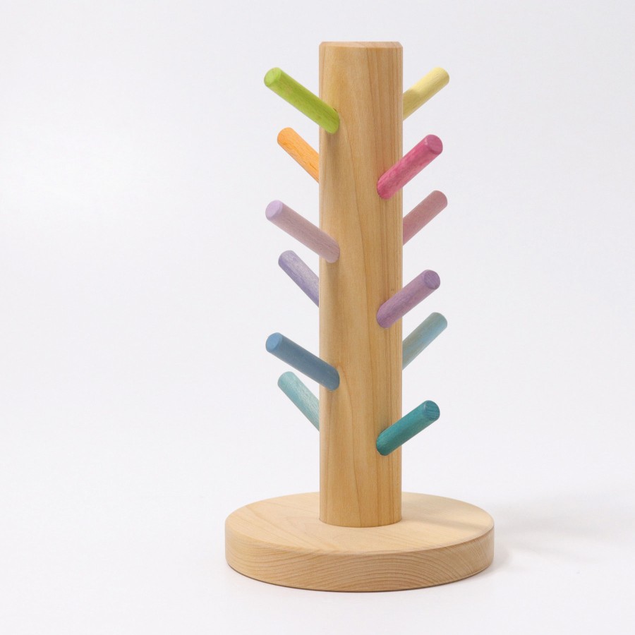 Sorting & Threading | Grimm’s Wooden Toys Sorting & Threading Grimm'S Sorting Helper Pastel