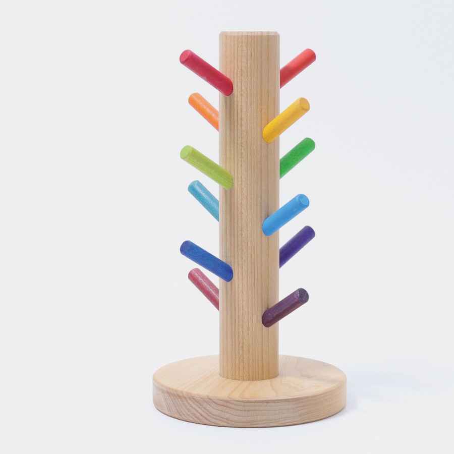 Sorting & Threading | Grimm’s Wooden Toys Sorting & Threading Grimm'S Sorting Helper Rainbow