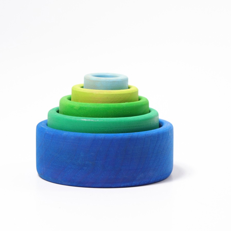 My First Grimm'S | Grimm’s Wooden Toys My First Grimm'S Grimm'S Stacking Bowls Ocean