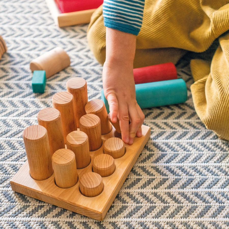 My First Grimm'S | Grimm’s Wooden Toys My First Grimm'S Grimm'S Rollers Small Sorting Game Natural