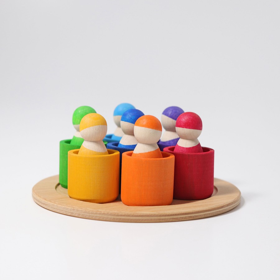 My First Grimm'S | Grimm’s Wooden Toys My First Grimm'S Grimm'S 7 Friends In 7 Bowls