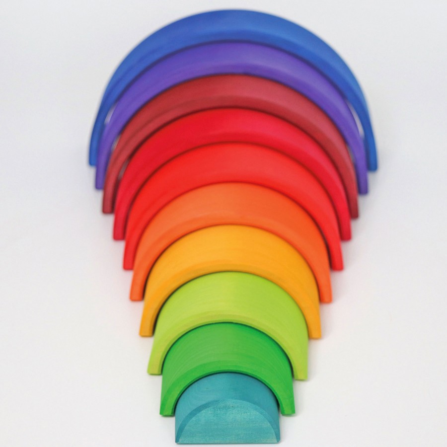 Grimm'S Rainbows & Creative Play | Grimm’s Wooden Toys Grimm'S Rainbows & Creative Play Grimm'S Counting Rainbow New 2021*