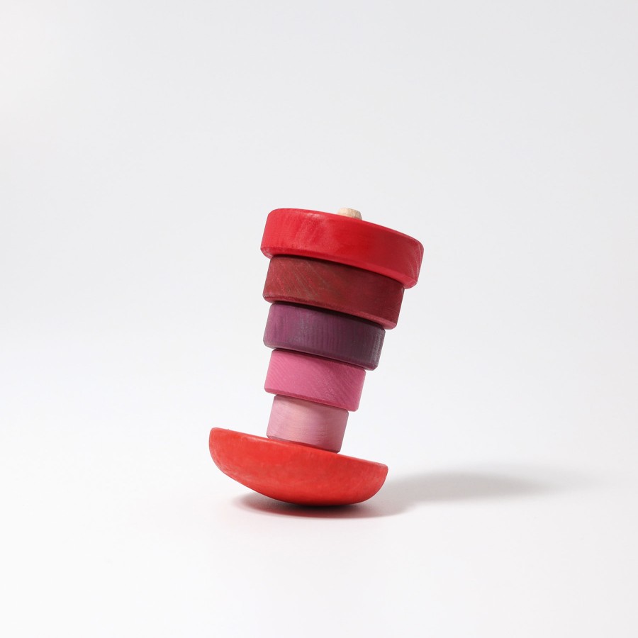 My First Grimm'S | Grimm’s Wooden Toys My First Grimm'S Grimm'S Conical Tower Wobbly, Pink