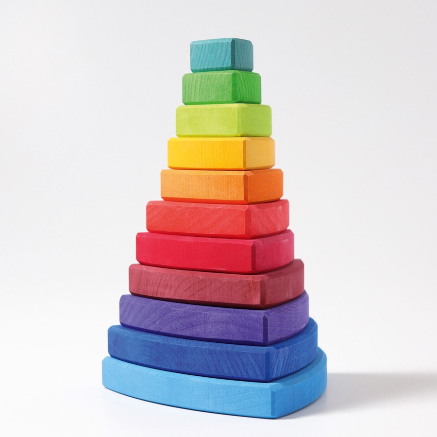 My First Grimm'S | Grimm’s Wooden Toys My First Grimm'S Grimm'S Stacking Tower Triangular