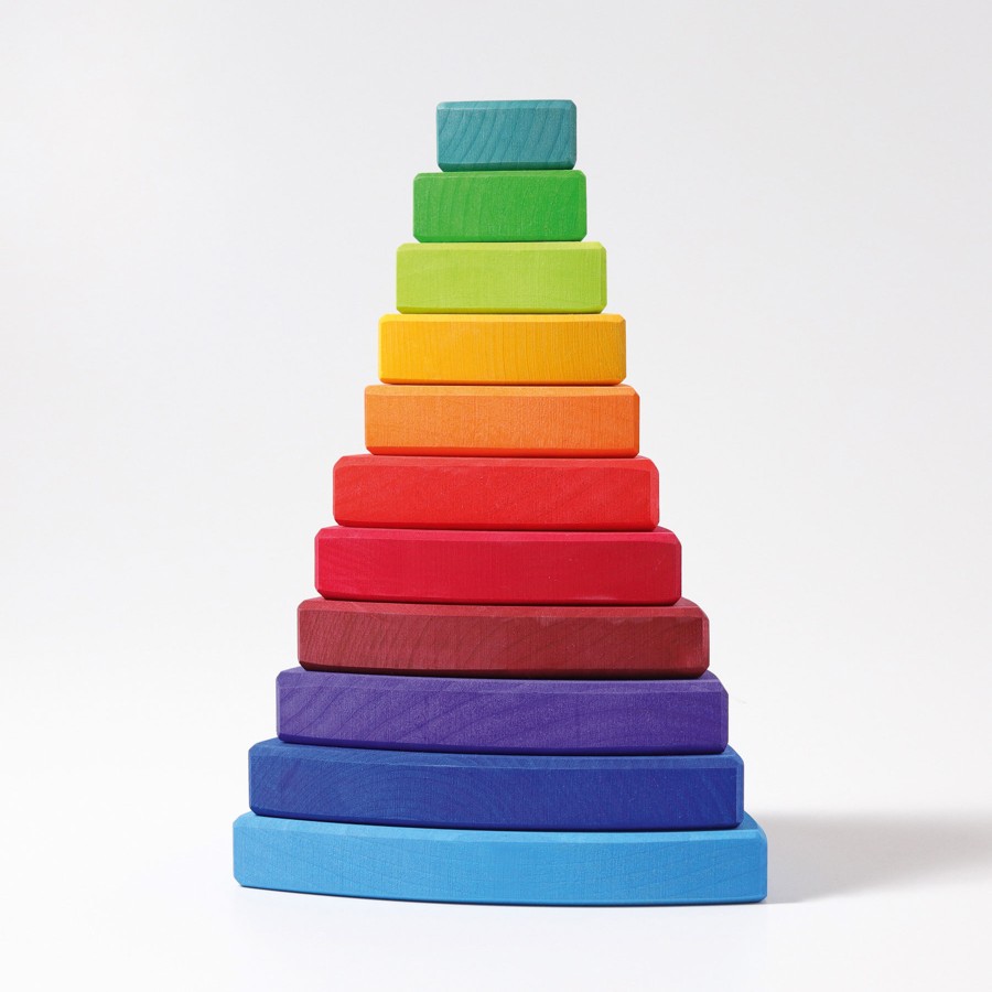 My First Grimm'S | Grimm’s Wooden Toys My First Grimm'S Grimm'S Stacking Tower Triangular