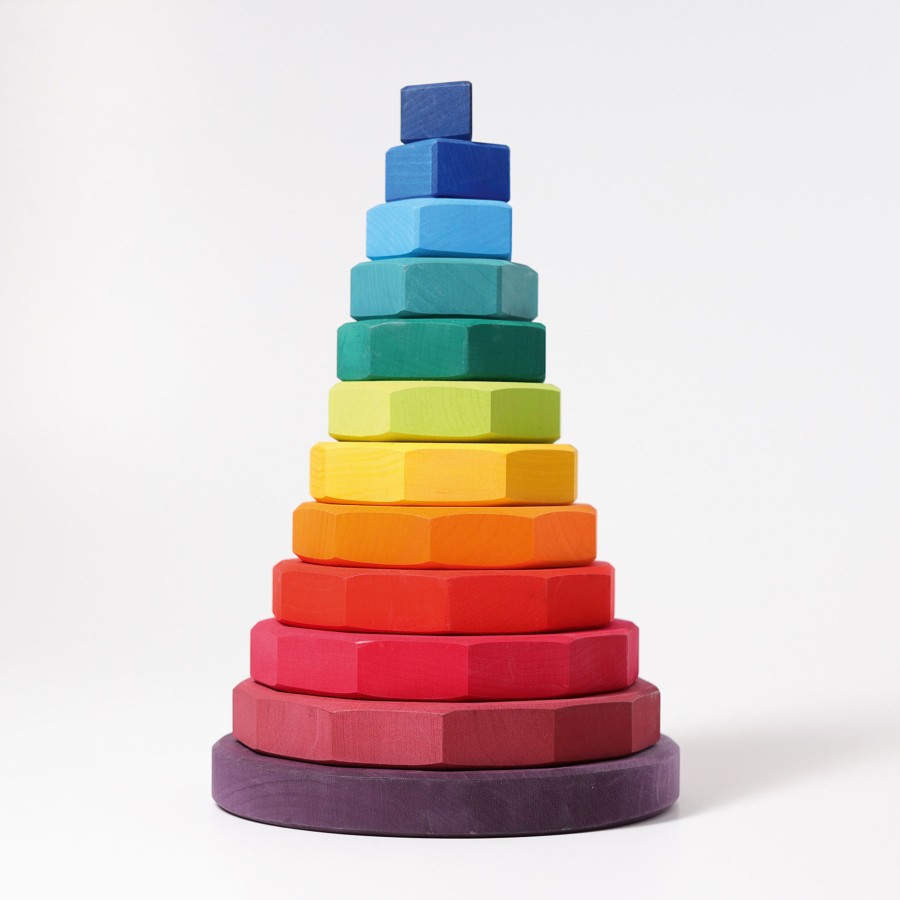 My First Grimm'S | Grimm’s Wooden Toys My First Grimm'S Grimm'S Giant Geometrical Stacking Tower