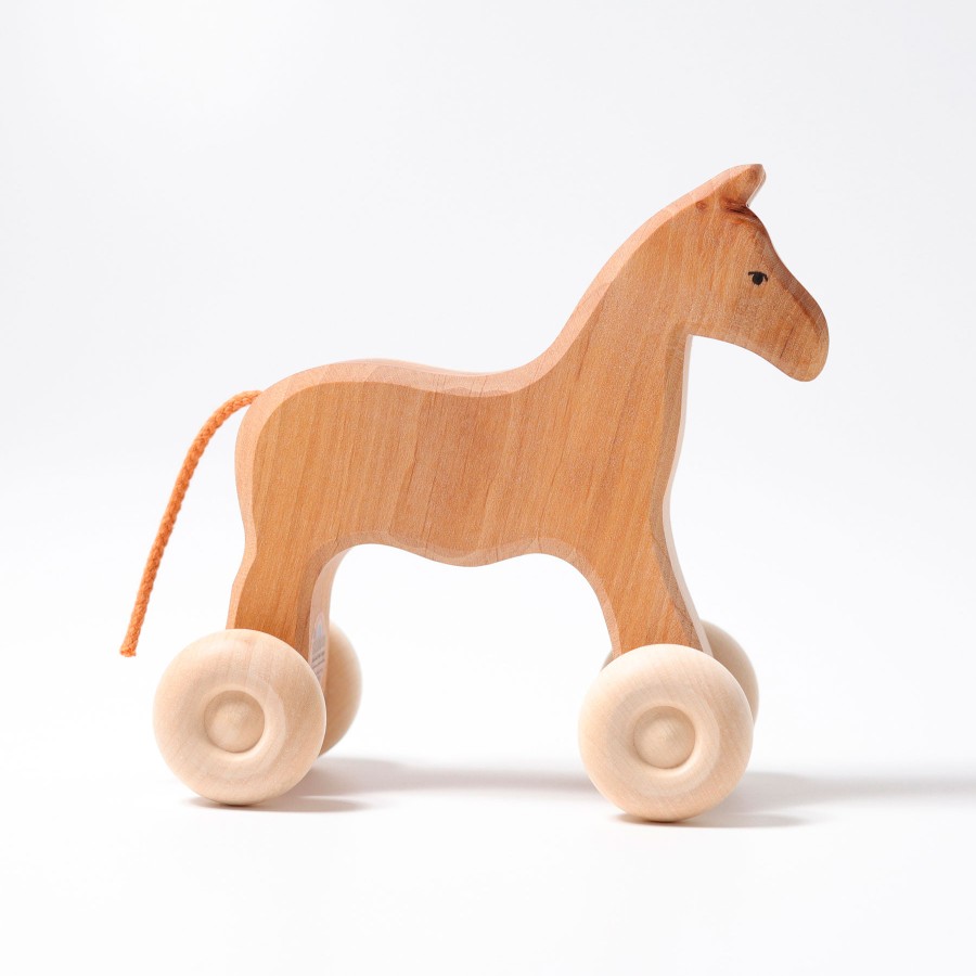 Push & Pull Toys | Grimm’s Wooden Toys Push & Pull Toys Grimm'S Horse Willy